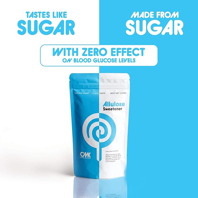 𝗪𝗜𝗡𝗡𝗘𝗥 – 𝗕𝗘𝗦𝗧 𝗔𝗟𝗟𝗨𝗟𝗢𝗦𝗘 𝟮 𝗣𝗔𝗖𝗞 Keto Sugar Alternative Zero Net Carb Low Calorie Allulose Sweetener Made in USA ZERO Erythritol Monk Fruit or Stevia Granular (32oz Total)