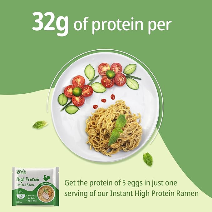 Konjac Jelly Pouch Drinkable Lychee Flavor and High Protein (32g) Instant Ramen Chicken Flavor Noodles Soup 18 Pack Plant-Based Low Carb Low Fat Ready to Eat Holiday Gifts