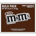 M&ampM's M&ampMs Milk Chocolate Candy 25lb Bulk Box 25 Ounce