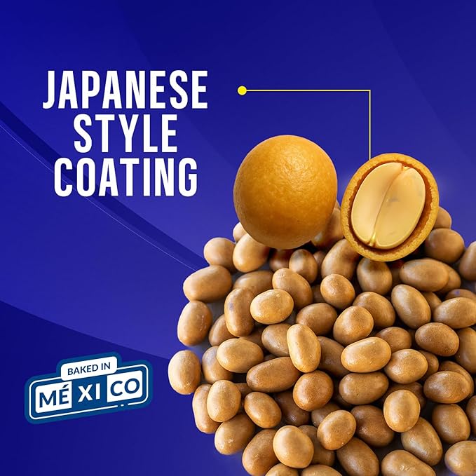Manzela Japanese-Style Peanuts Bags | Crunchy Oven-Baked Shell with Wheat Flour Classic Salty Taste Family-Friendly Perfect for Kids and Adults Japanese Nuts 40 packs of 50 Gr 1-Pack