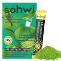 Sohwi Green Tea Shot – Decaffeinated Matcha-Inspired Drink Mix for After Meals Zero Sugar Plant-Based Formula Non-GMO 14 Sticks