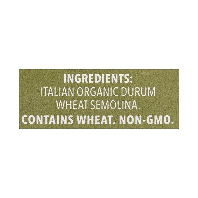 DeLallo Organic Penne Rigate Pasta Made with 100% Durum Wheat Semolina Flour Made in Italy Bronze Cut Kosher Vegan All Natural 16 oz Bag (8 Pack)