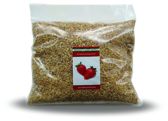 Peanuts Chopped 4 Pounds Roasted No Salt Unsalted Great for Candy Apples Baking On Ice Cream Bulk Product of USA Mulberry Lane Farms