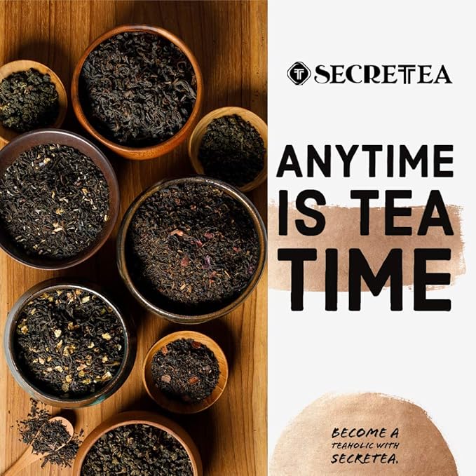 Organic Lavender Earl Grey Loose Leaf Black Tea | 12 OZ Loose Leaf Bulk Pack (150+ Cups) | NATURAL ANTIOXIDANTS | 100% Real ingredients |By T SECRETEA Lullaby