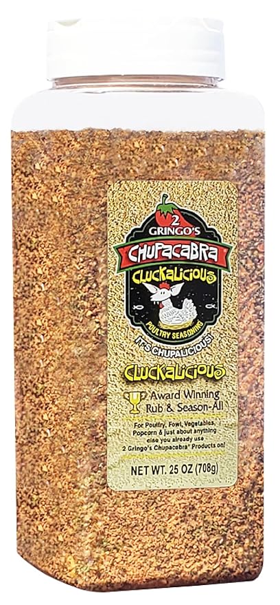 2 Gringos Chupacabra Cluckalicous Poultry Seasoning 25 Ounces