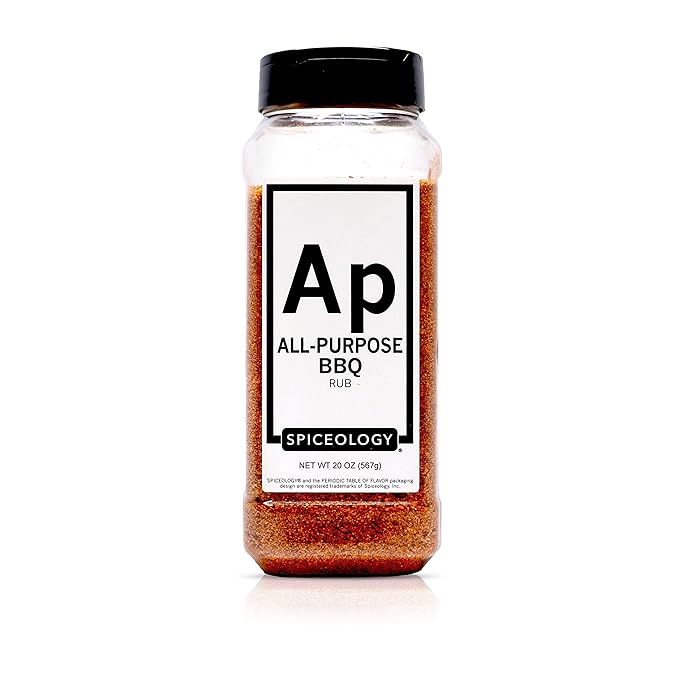 Spiceology - All Purpose BBQ Rub and Spice Blend - Use On: Beef Fish Chicken Vegetables and Sauces - 20 oz