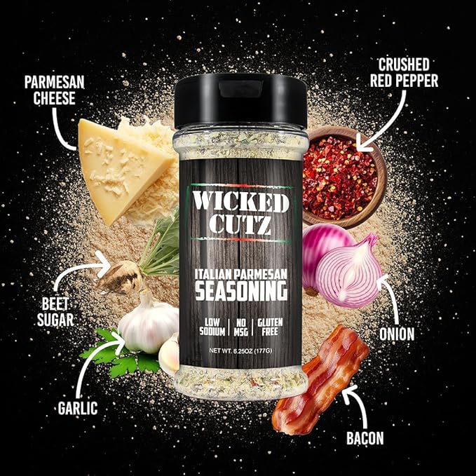 Wicked Cutz Sampler Grill Seasoning Set 5 Pack of Flavored Grilling Spices Jerky Seasoning Low Sodium &amp No MSG Spices &amp Seasonings