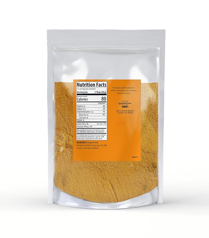 Unpretentious Pumpkin Powder 1.5 lb Baking &amp Food Additive Superfood Pure Pumpkin