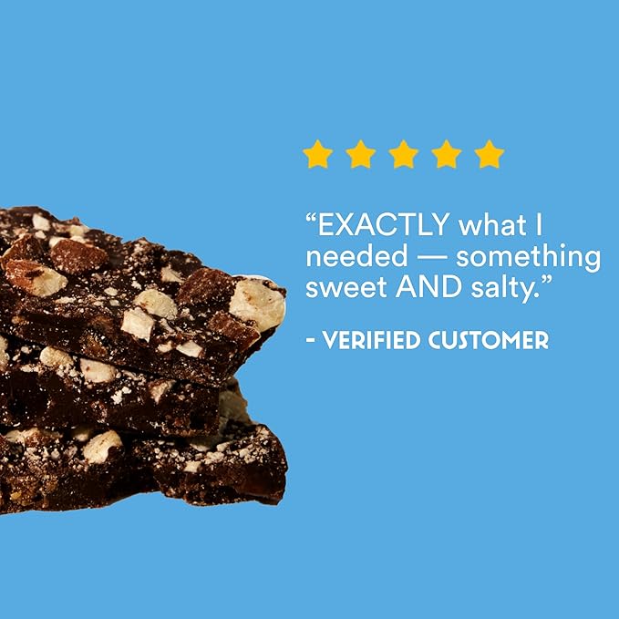 Joydays Dark Chocolate Date Bark 2 Flavor Pack (Peanut &amp Almond) Dates Sea Salt Roasted Peanuts or Almonds Gluten Free Vegan Healthier Snacks for Adults &amp Kids No Added Sugar 3.88 oz