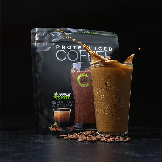 Chike High Protein Iced Coffee Sampler Pack and Triple Shot Bundle 20 G Protein 2-3 Shots Espresso 1 G Sugar Keto Friendly and Gluten Free 14 Serving Bag and 6 Sample Packets 20 Servings