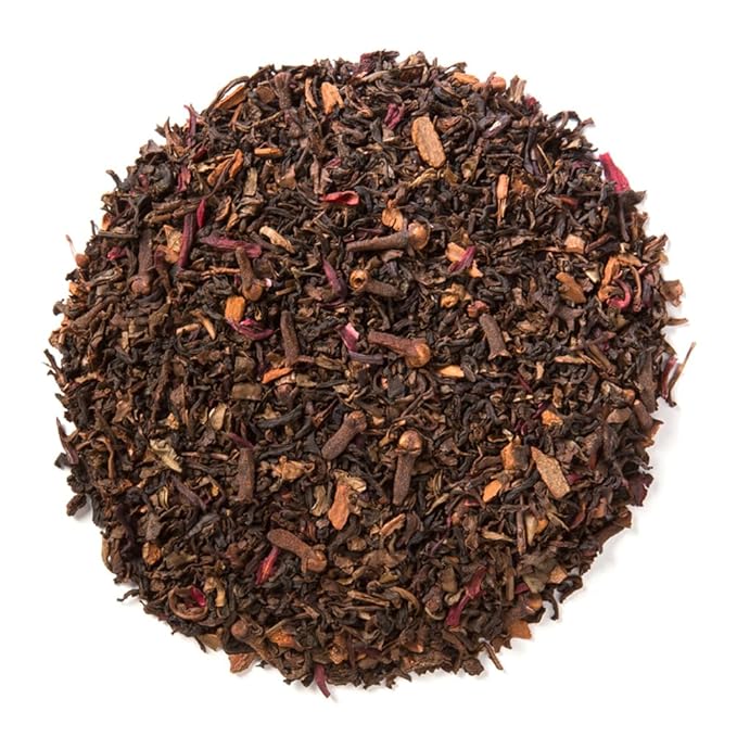 Davidson's Organics Decaffeinated Spiced Raspberry Loose Leaf Tea 16-Ounce Bag
