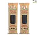 Rustichella d'Abruzzo Tonnarelli with Squid Ink Long Italian Pasta with Cuttlefish Ideal for Shellfish Spicy Fish Sauce &amp Olive Oil Dishes Authentic Flavored from Abruzzo Italy 500g 2-Pack