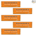 Hammond's Candies Gourmet Chocolate Candy Bars – Salted Almond | Rich Dark Chocolate Sea Salt &amp Almond Chocolate Bar Sweet and Salty Certified Kosher Handcrafted in the USA | Pack of 5