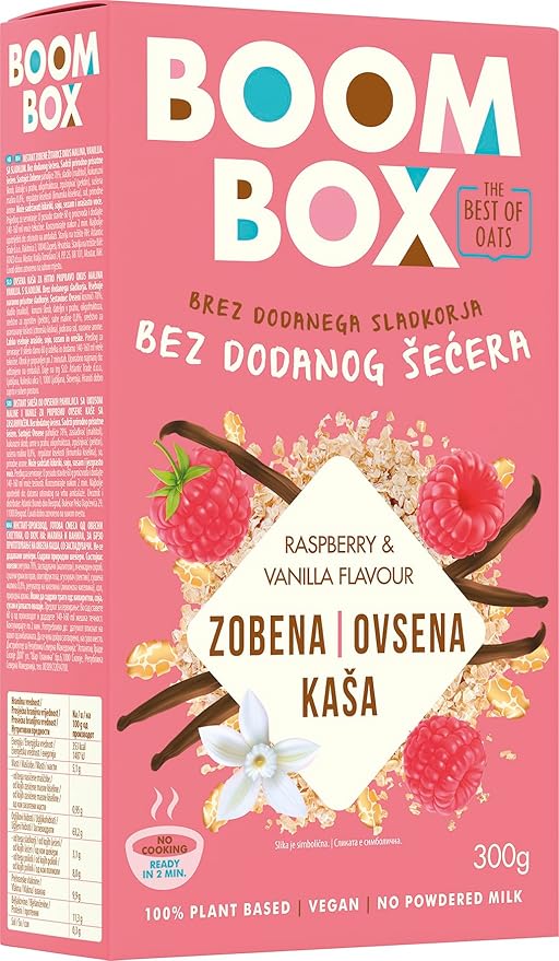 BOOM BOX High Protein Chocolate Oat Granola - 300g Energizing and Indulgent Breakfast (300G Vanilla)