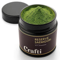 Crafti Ceremonial Grade Matcha Powder | 100% First Harvest | Single Cultivar | Saemidori | Unsweetened Authentic Japanese Matcha Green Tea Powder from Yame Fukuoka (30g / 1.06oz)