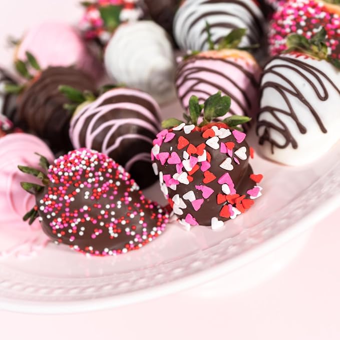 Heart Confetti Sprinkles- Valentines Sprinkles - 1.2 LB - Bulk Toppings- Candy Quins for Cupcakes Cookies Ice Cream