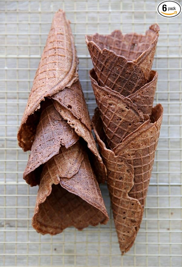 Carnival King Chocolate Waffle Cone Mix 5 lb. Bag - 6/Case