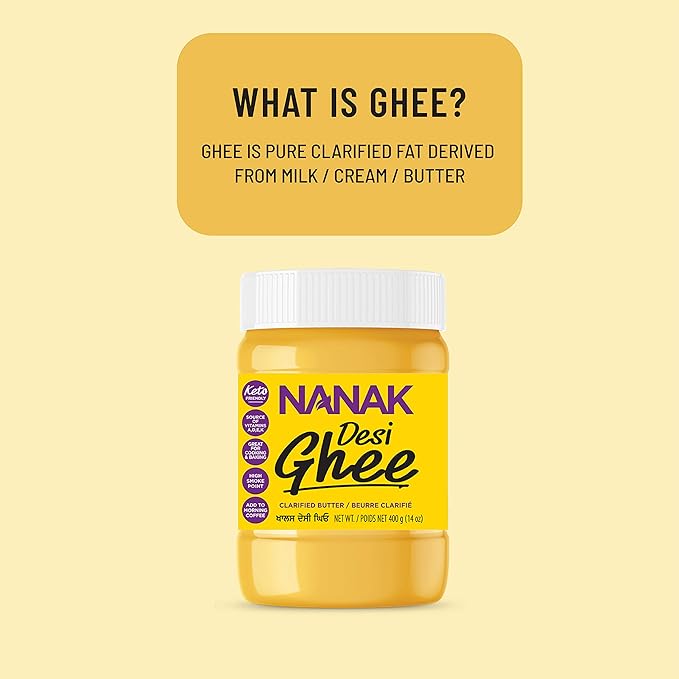 Nanak Pure Desi Ghee Clarified Butter 56-Ounce Jar