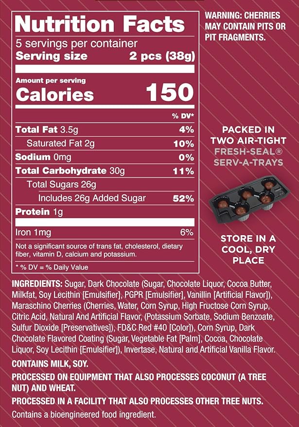 Queen Anne Dark Chocolate Covered Cordial Cherries | 6.6 oz (Pack of 4) | 10 Piece Gift Boxes | Whole Maraschino Cherry Creamy Filled Liquid Center | Holiday Party Chocolate Candy