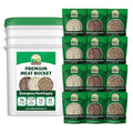 Valley Food Storage 92 Serving Freeze Dried Meat Bucket | Premium Emergency Food Supply with 1352g Protein | Survival Food 25 Year Shelf Life | Backpacking Meals Prepper Supplies &amp Off-Grid Liv