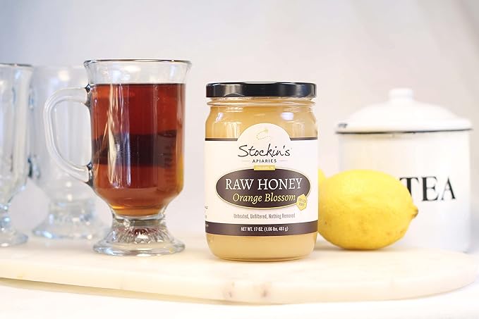 Stockin's Apiaries Raw Orange Blossom Honey Unheated Unfiltered &amp Nutritious 35.2 Oz.