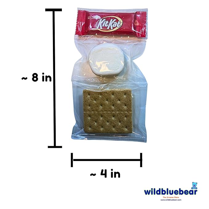 WBB | SMORES KIT STRIP | Individually packaged set : Graham Crackers Marshmallow Chocolate | Make delicious smores (25 sets) (25 units Milk Wafer)