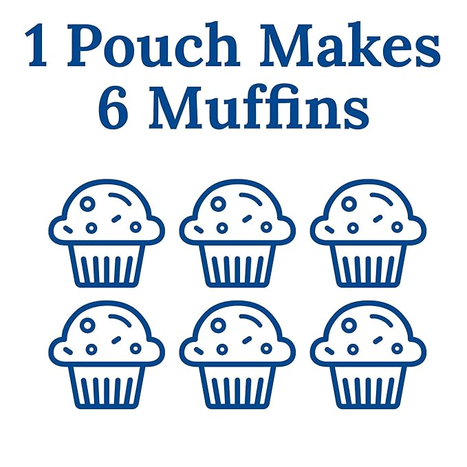 Martha White Muffin Mix Sampler Package with Favorite Banana Nut - 6 Pack of Various Flavors
