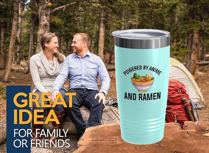 Ramen Lover Purple Edition Tumbler 20oz - Powered by anime - Food Lovers chicken pumpkin vegan pantry spicy noodles