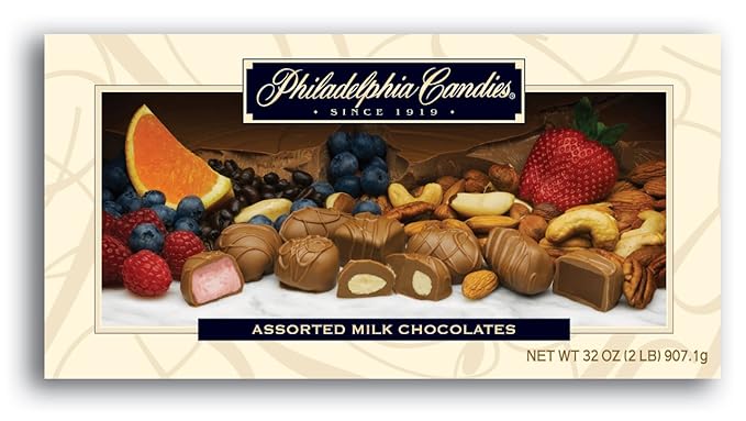 Philadelphia Candies Assorted Milk Chocolates 2 lb. Gift Box