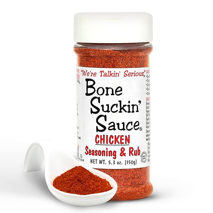 Bone Suckin' Sauce Chicken Seasoning &amp Rub with Garlic &amp Sage Perfect for Chicken Turkey Other Poultry Fish - Brown Sugar Garlic Onion Spices - Non-GMO Gluten-Free