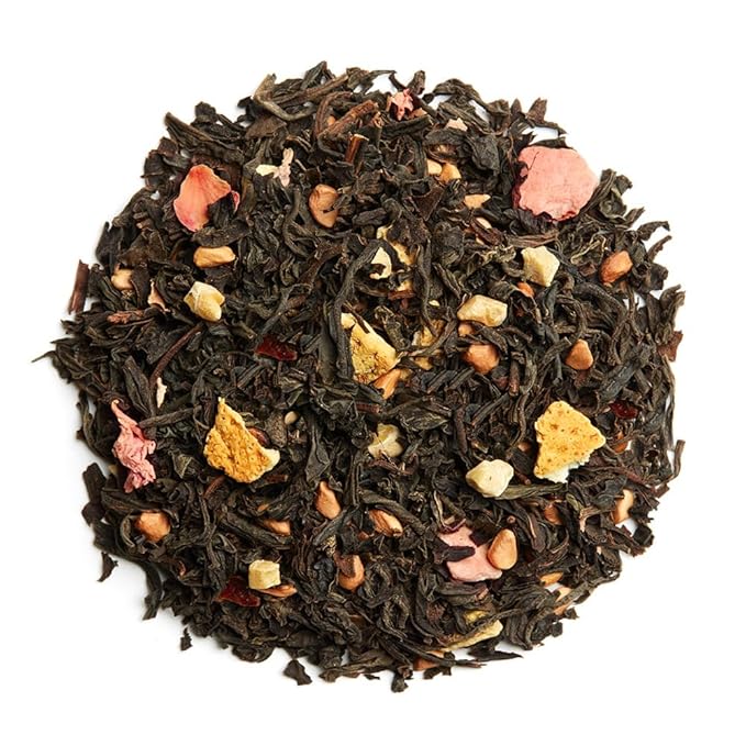 Palais des Thés - Holiday Black Tea N°25 with citrus &amp spices - Premium Gourmet Organic Black Tea with - 3.5oz Loose Leaf Metal Gift Tin - Serves 17 cups