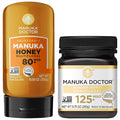 MANUKA DOCTOR - MGO 80+ Multifloral SQUEEZY and MGO 125+ Monofloral Manuka Honey Value Bundle 100% Pure New Zealand Honey. Certified. Guaranteed. RAW. Non-GMO
