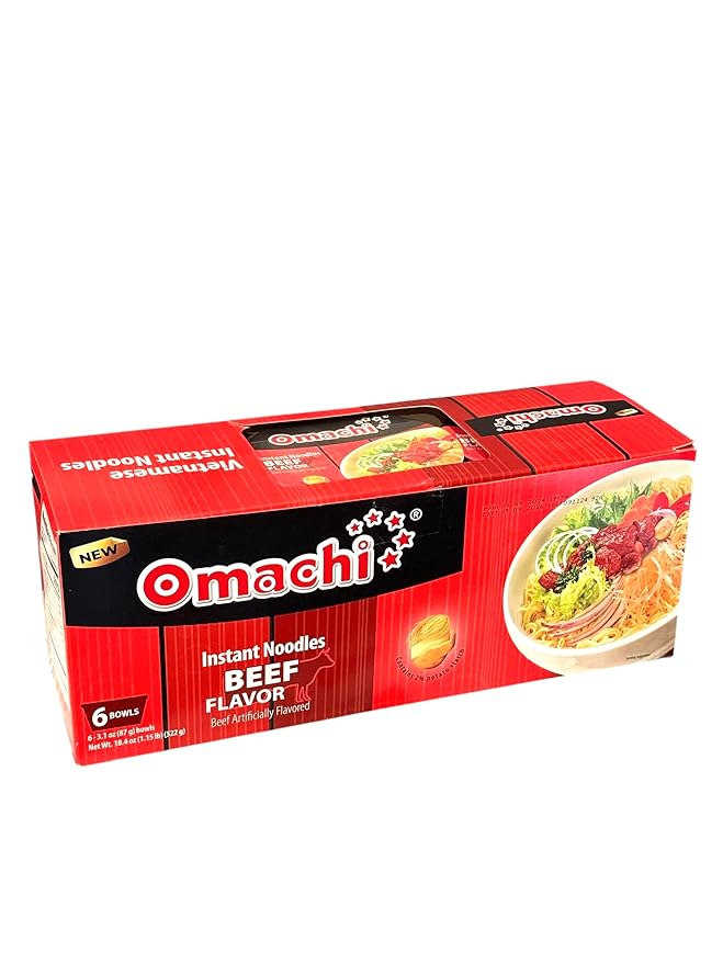 Asia Style Instant Noodles (2 CASE SET OMACHI STEWED BEEF POTATO NOODLES)