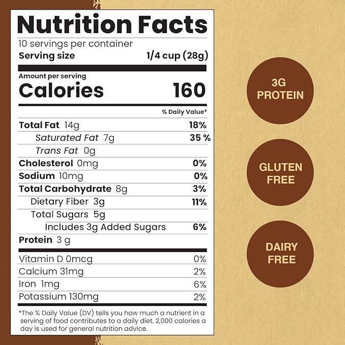 Paleonola Pina Colada Grain Free Granola 10 Oz Resealable Bag (Pack of 3) - Grainless Paleo Granola Blended with Dried Coconut Nuts Seeds &amp Pineapples - Low Carb Gluten &amp Dairy Free Non-GM