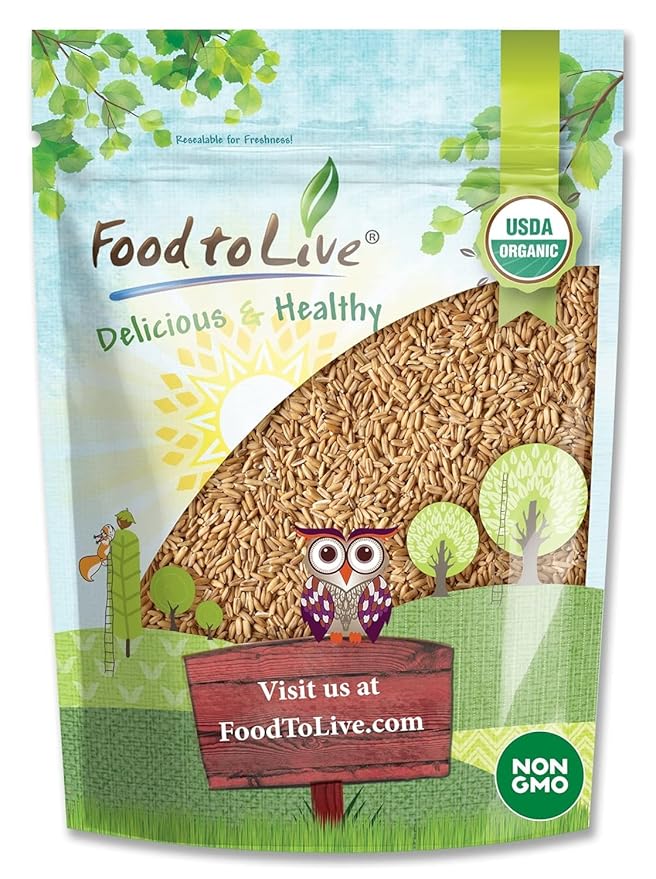 Food to Live Gluten Free Organic Oat Groats 1.5 Pounds – 100% Whole Grain Non-GMO Seeds Raw Non-Irradiated Vegan Bulk Berries. High in Protein Dietary Fiber Iron. Low Glycemic. Made in USA