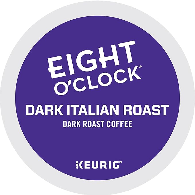 Eight O'Clock Coffee Dark Italian Roast Single-Serve Keurig K-Cup Pods Dark Roast Coffee 48 Count