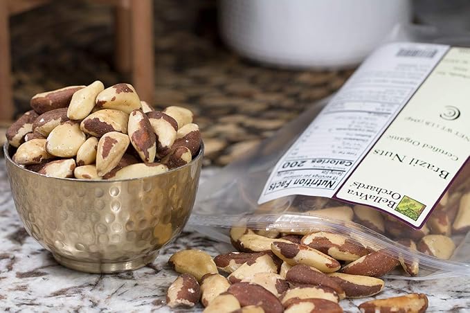 Bella Viva Orchards Organic Brazil Nuts 1 lb of Organic Brazil Nuts