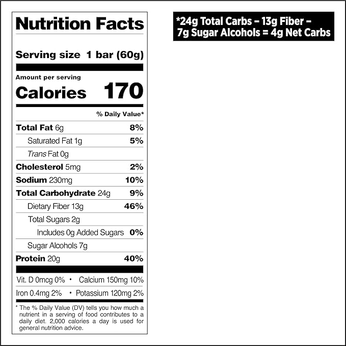 Quest Nutrition Apple Pie Protein Bar 20g Protein 4g Net Carbs 2g Sugar Gluten Free Keto Friendly 12 Count