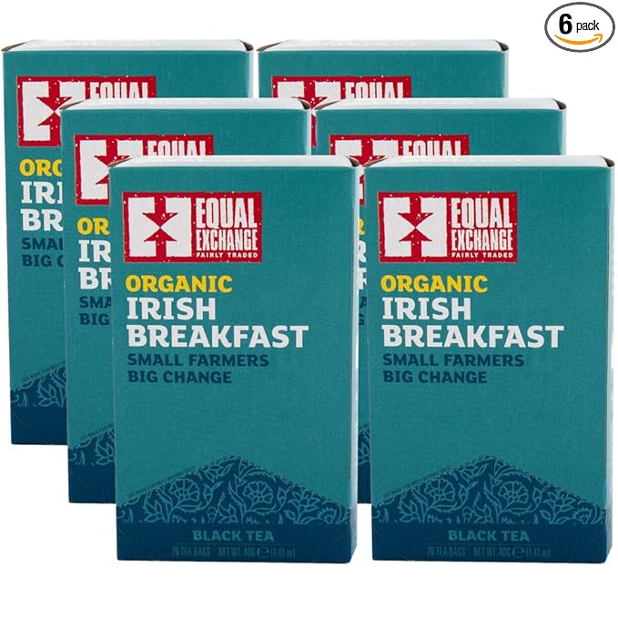 Equal Exchange Organic Irish Breakfast Tea 20-Count (Pack of 6)
