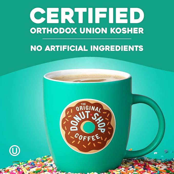 The Original Donut Shop Dark Keurig Single-Serve K-Cup Pods Dark Roast Coffee 60 Count (6 Packs of 10)