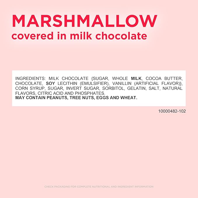 RUSSELL STOVER Valentine's Day Milk Chocolate Marshmallow Heart 1.3 oz. (Pack of 18)