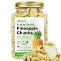 QZLGD Freeze Dried Pineapple Freeze Dried Fruit Pineapple Chunks 7.76oz/220g No Added Sugar Fruit Snacks for Baking or Adding to Breakfast Cereal Milkshakes