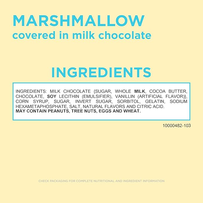 RUSSELL STOVER Easter Marshmallow Milk Chocolate Easter Egg 1.3 oz. (Pack of 18)