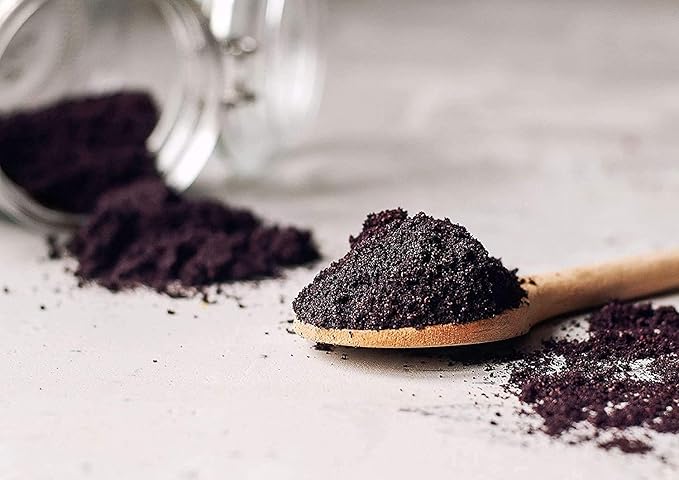 Food to Live Organic Freeze-Dried Maqui Berry Powder 1 Pound — Non-GMO Raw 100% Pure Vegan Superfood No Added Sugar Bulk Rich in Iron Fiber and Antioxidant Great for Juices Drinks and Smoot