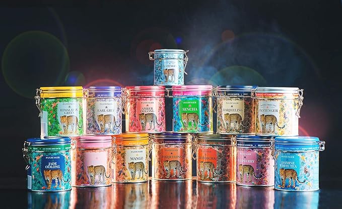 Rose Earl Grey Tea. 4 Ounce - 55 servings- Loose Leaf Black Tea Leaves with Bergamot Essential Oil and Rose Petals. Pantenger Earl Grey Tea Loose Leaf