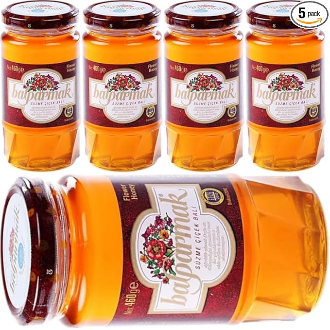 Balparmak Flower Honey 460 Gram [ 16 oz ] x 5 Pieces