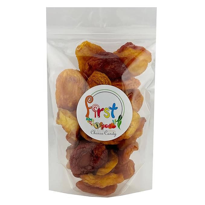 FirstChoiceCandy Fancy Dried Peaches Natural Sweet and Healthy Snack No Sugar Added In Resealable Bag (2 Pound (Pack of 1))