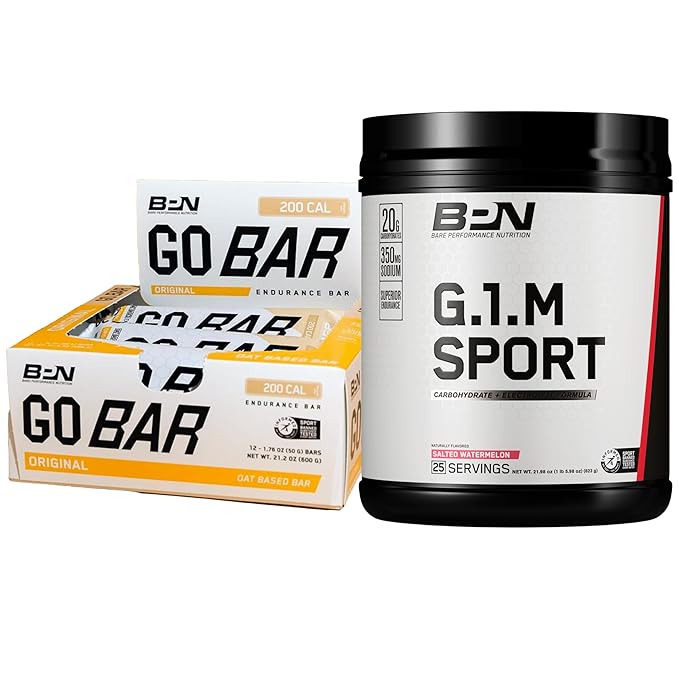 BARE PERFORMANCE NUTRITION BPN Go Bar &amp G.1.M Sport Salted Watermelon Bundle