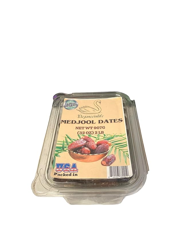 Eleganceinlife MEDJOOL DATES NET WT 907G (32 OZ) 2 LB