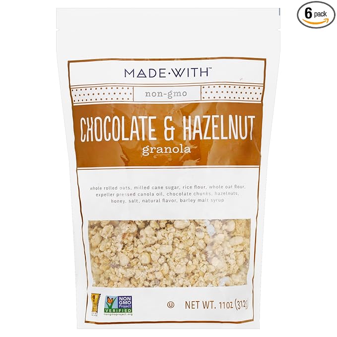 Mad.e With Granola Dark Chocolate Hazelnut 11 oz (Pack of 6)